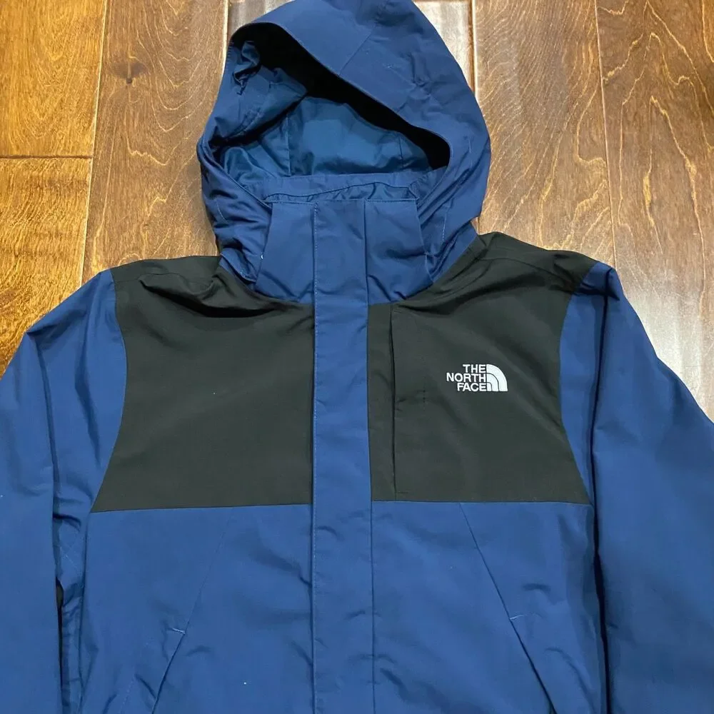 The North Face Vintage Dryvent Nylon Shell Navy Black Jacket Men's Size Small